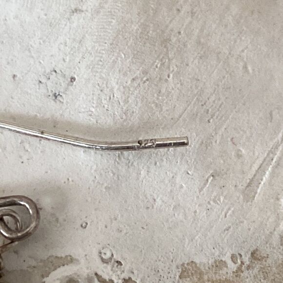 Sterling silver & jasper earrings - Picture 2 of 3